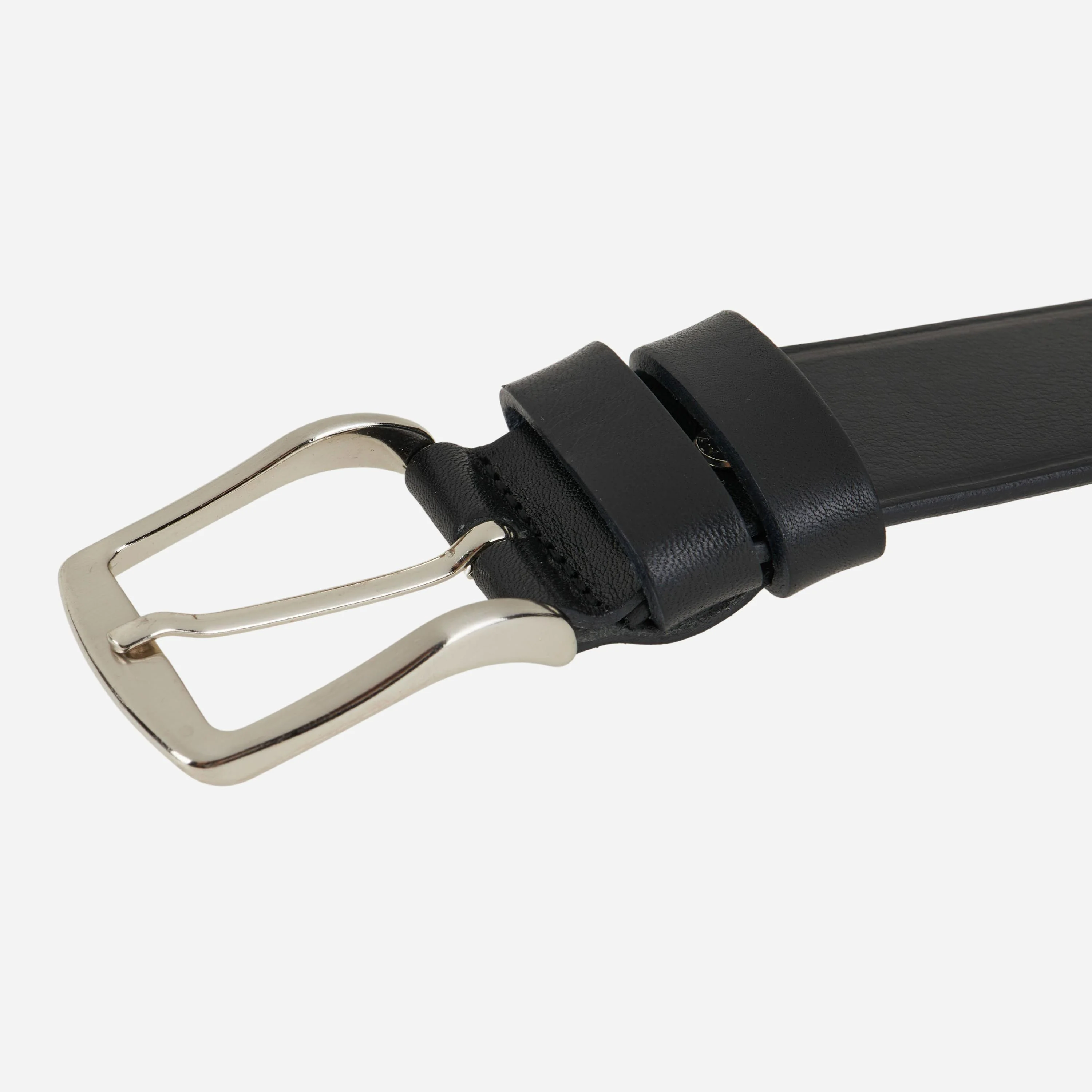 CINTURA MILAN CLASSICA IN PELLE CON LOGO - Image 3