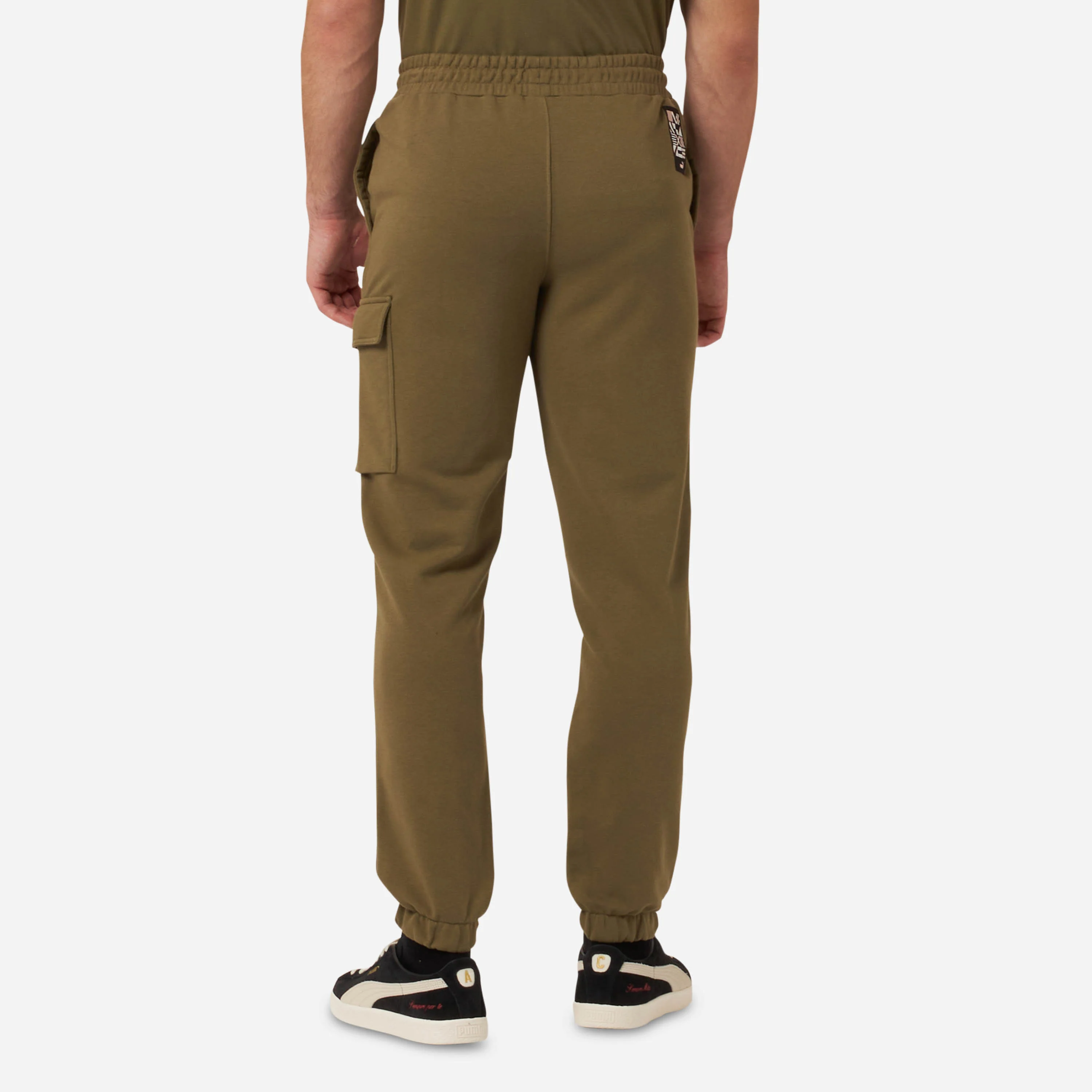 PANTALONI MILAN IN FELPA CON TASCA STILE CARGO - Image 5