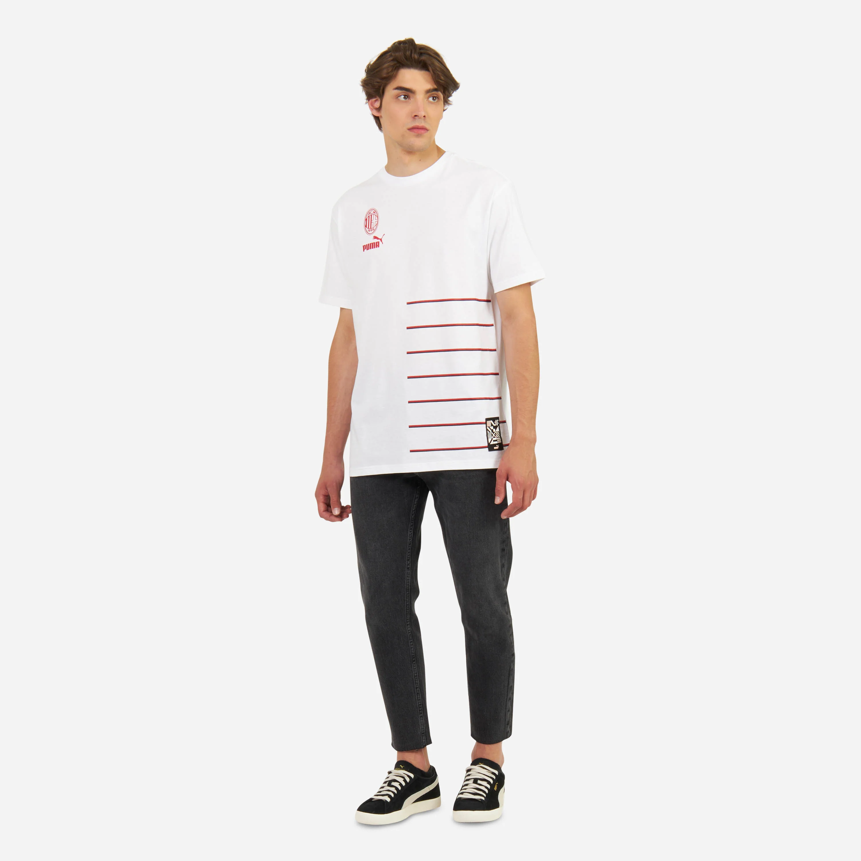 T-SHIRT MILAN CON STAMPE E PATCH - Image 3